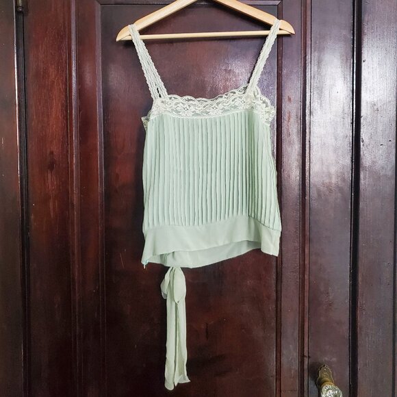 The Limited pleated camisole with lace trim - Picture 2 of 5